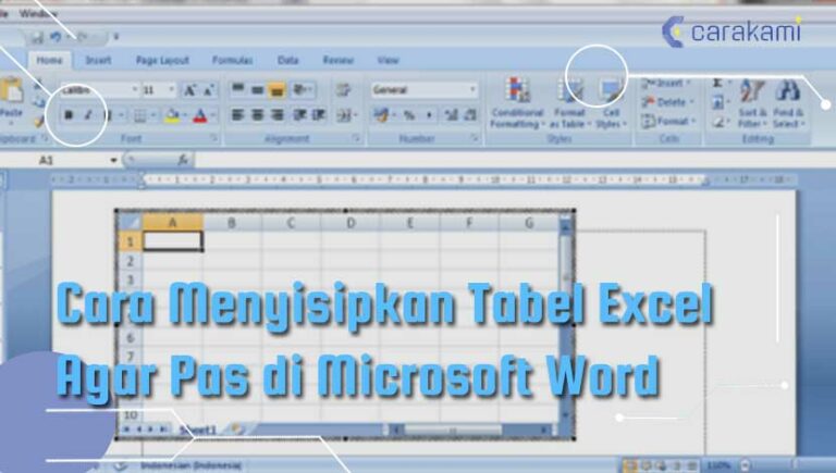 Cara Menyisipkan Tabel Excel Agar Pas Di Microsoft Word Terbaru