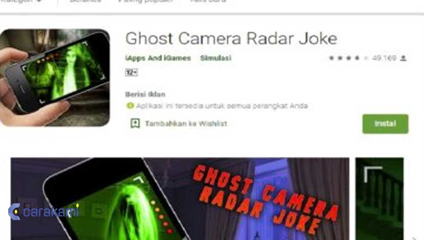 Alat Pencari Hantu Camera Ghost Radar Joke Apk