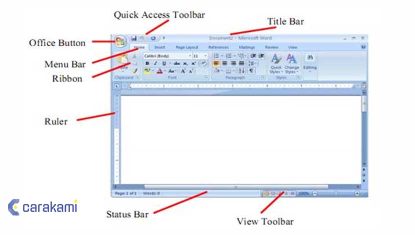 Cara Akses Toolbar Penyisipan Simbol di Ms Word 2007