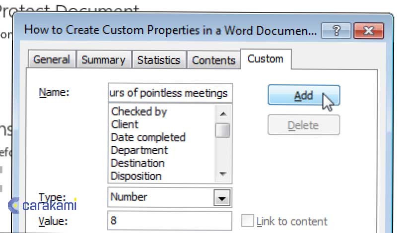 Cara Melihat Atau Merubah Properti Dokumen Microsoft Word