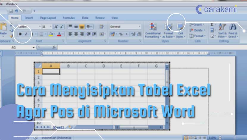 Cara Menyisipkan Tabel Excel Agar Pas di Microsoft Word