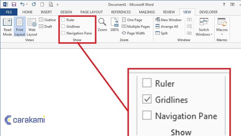 Apa Itu Gridlines Dokumen Microsoft Word