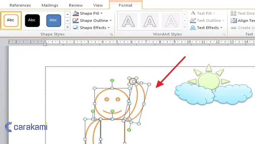 Cara Mengelompokkan Gambar, Foto, Grafik, Shape Dan Obyek Lain Microsoft Word
