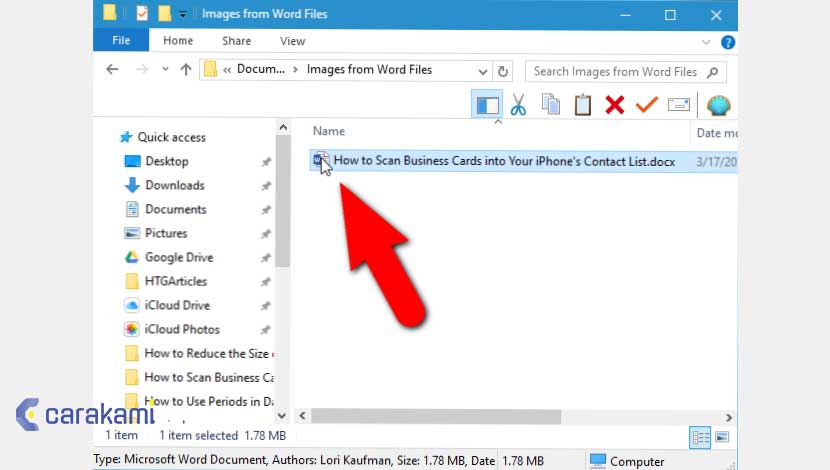 Cara Mengekstrak Semua Gambar Dari File Microsoft Word Berekstensi Docx