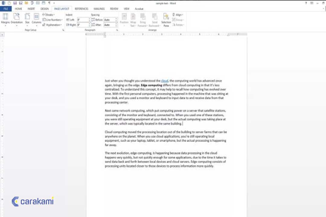 Cara Menyeleksi Teks Secara Vertikal Microsoft Office Word