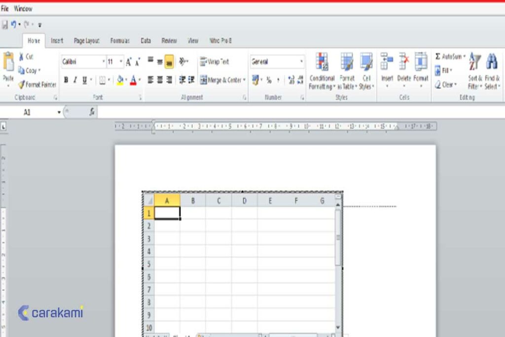 Menyisipkan Spreadsheet Ms Excel Pada Ms Word Dan Menambahkan Page My Xxx Hot Girl 3692