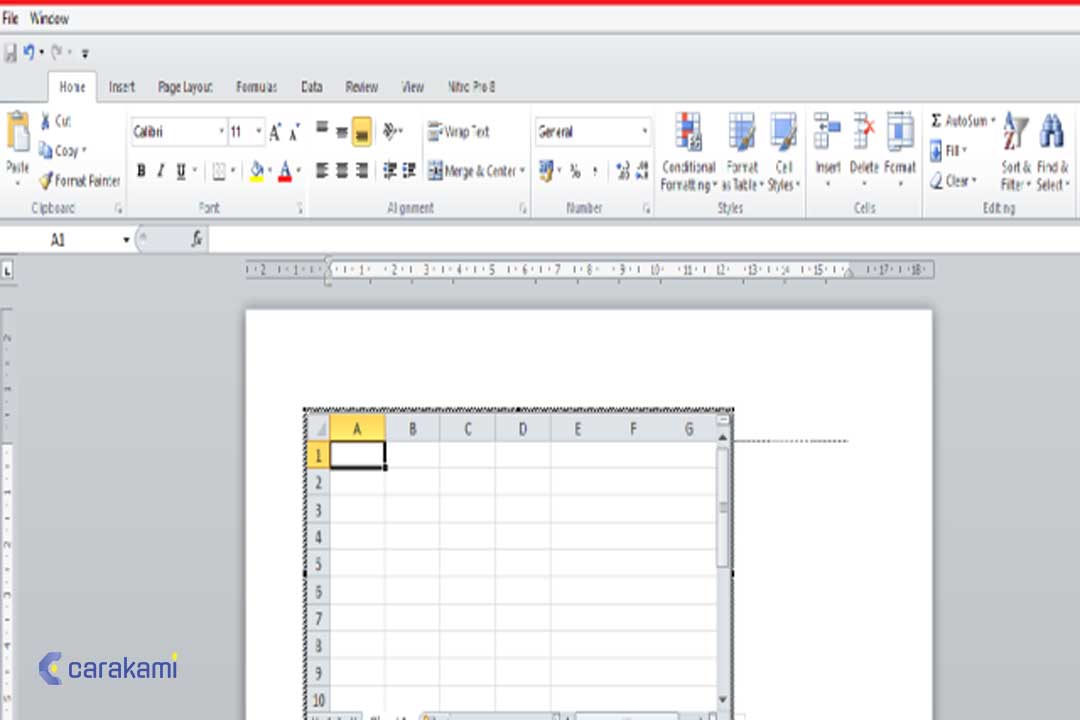 Cara Menyisipkan Lembar Kerja (Spreadsheet) Excel Dokumen Microsoft Word