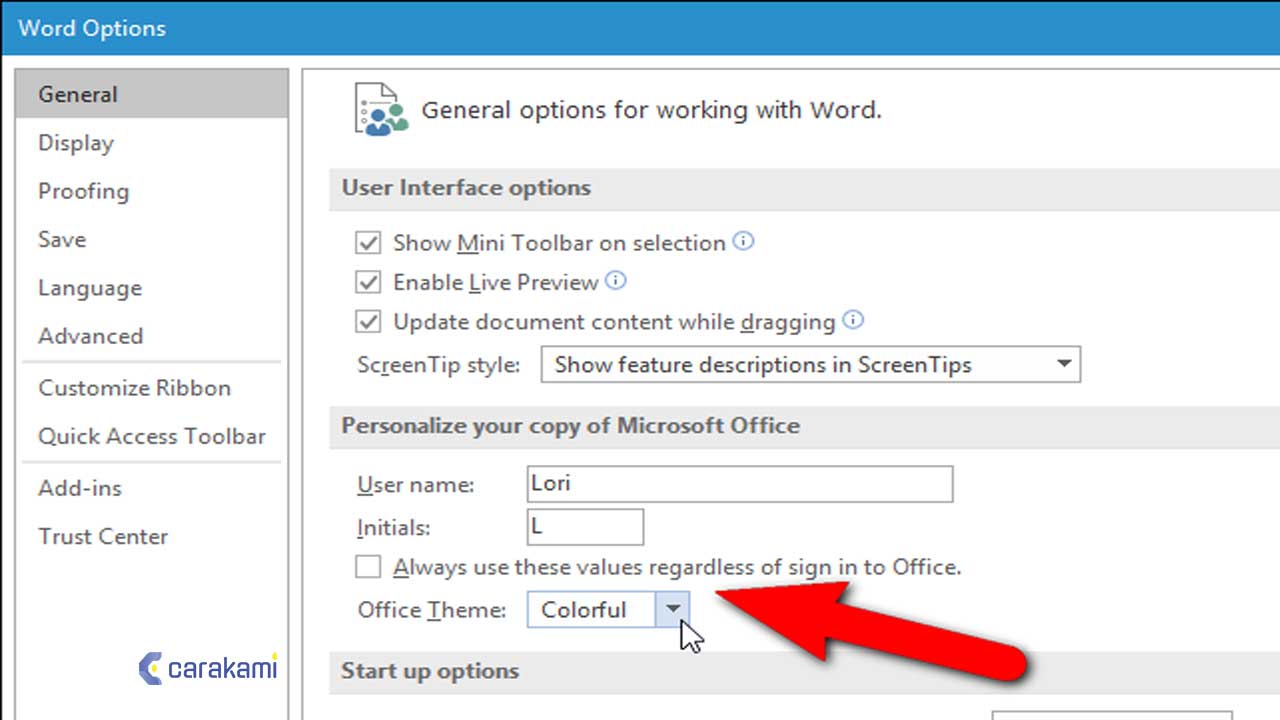 Cara Merubah Gambar Latar dan Tema Dari Bilah Judul (Title Bar) Microsoft Office