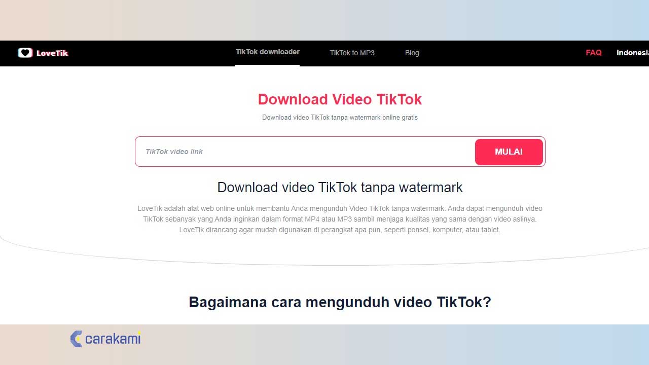 cara download sound Tiktok online