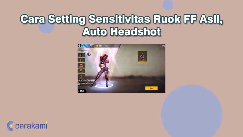Cara Setting Sensitivitas Ruok FF Asli, Auto Headshot