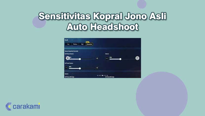 Sensitivitas Kopral Jono Asli Auto Headshoot