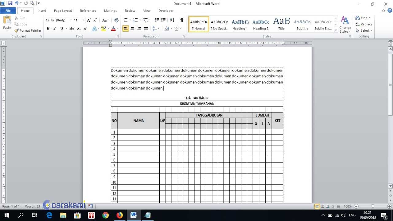 Cara Menyalin Tabel Dari Microsoft Word Ke Microsoft Excel Dengan Cepat
