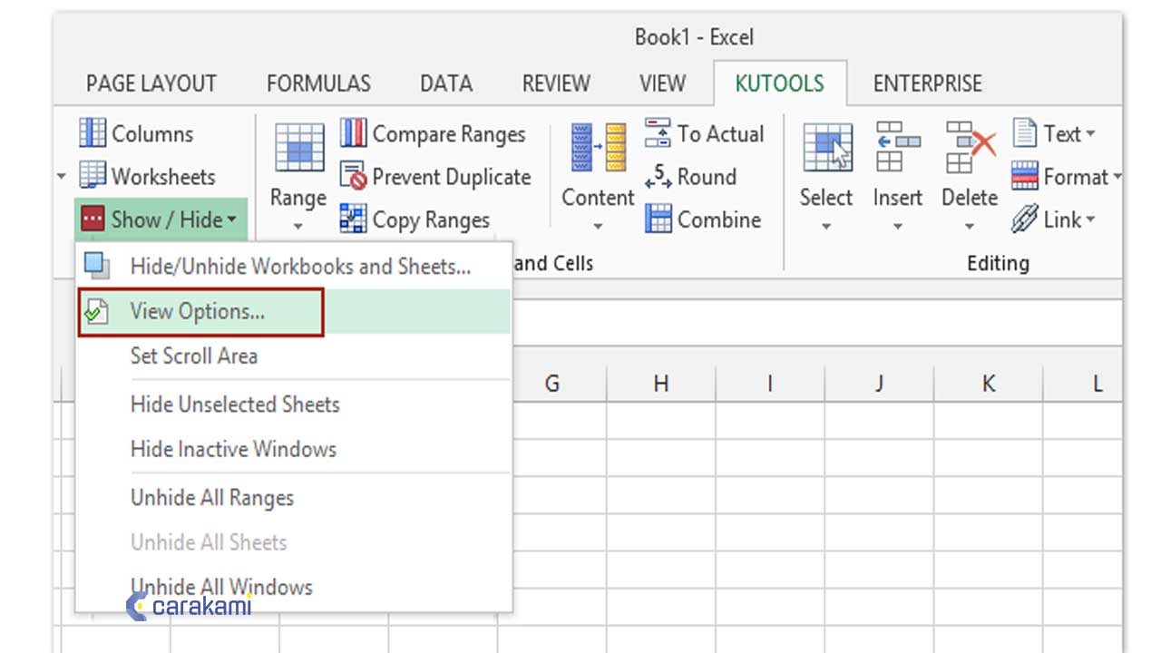 Cara Menyembunyikan Fungsi Atau Formula Dari Formula Bar Excel
