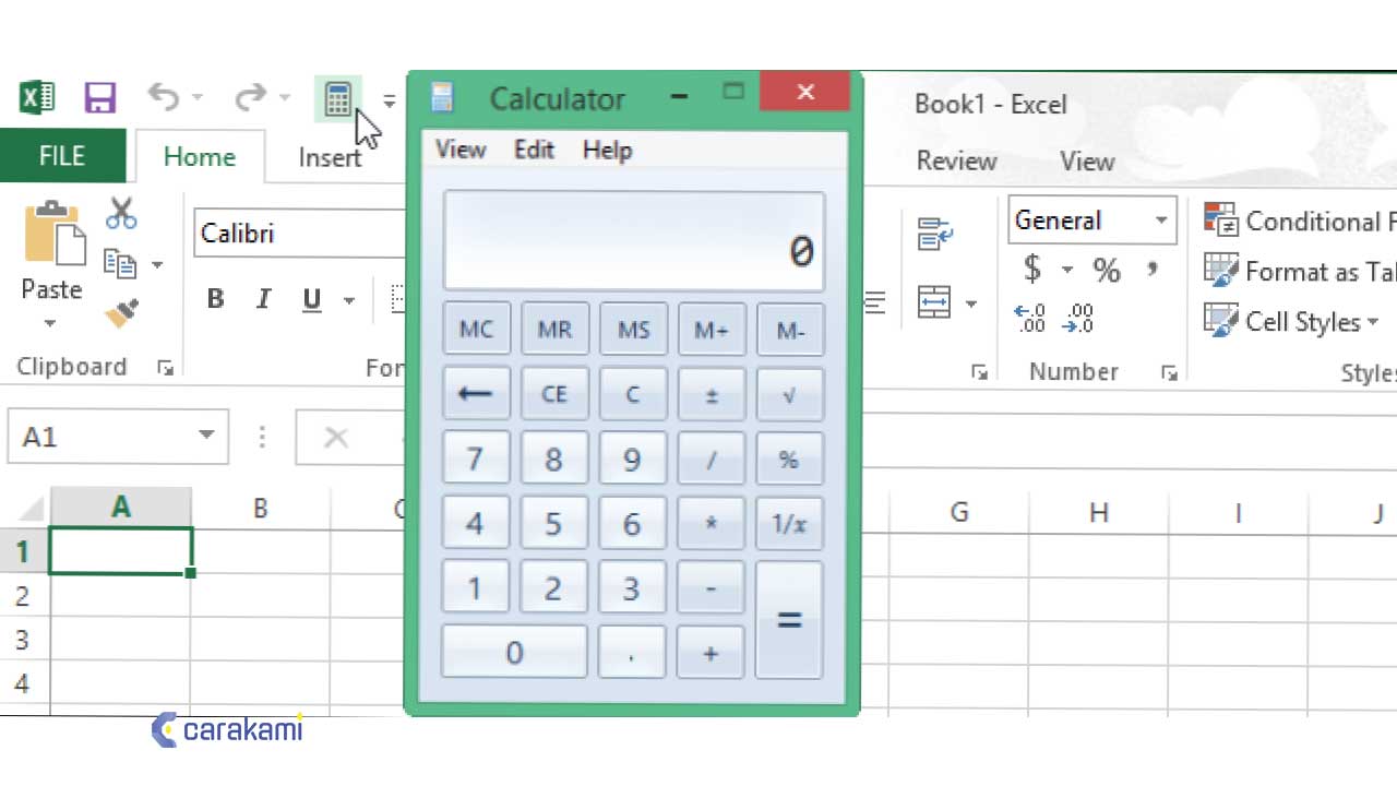 Cara Menambahkan Kalkulator Windows Di Quick Access Toolbar Excel