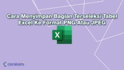 Cara Menyimpan Bagian Terseleksi Tabel Excel Ke Format PNG Atau JPEG