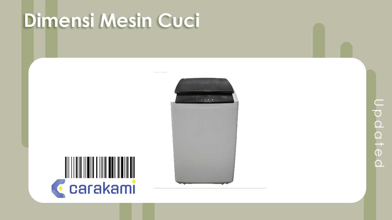 Dimensi Mesin Cuci