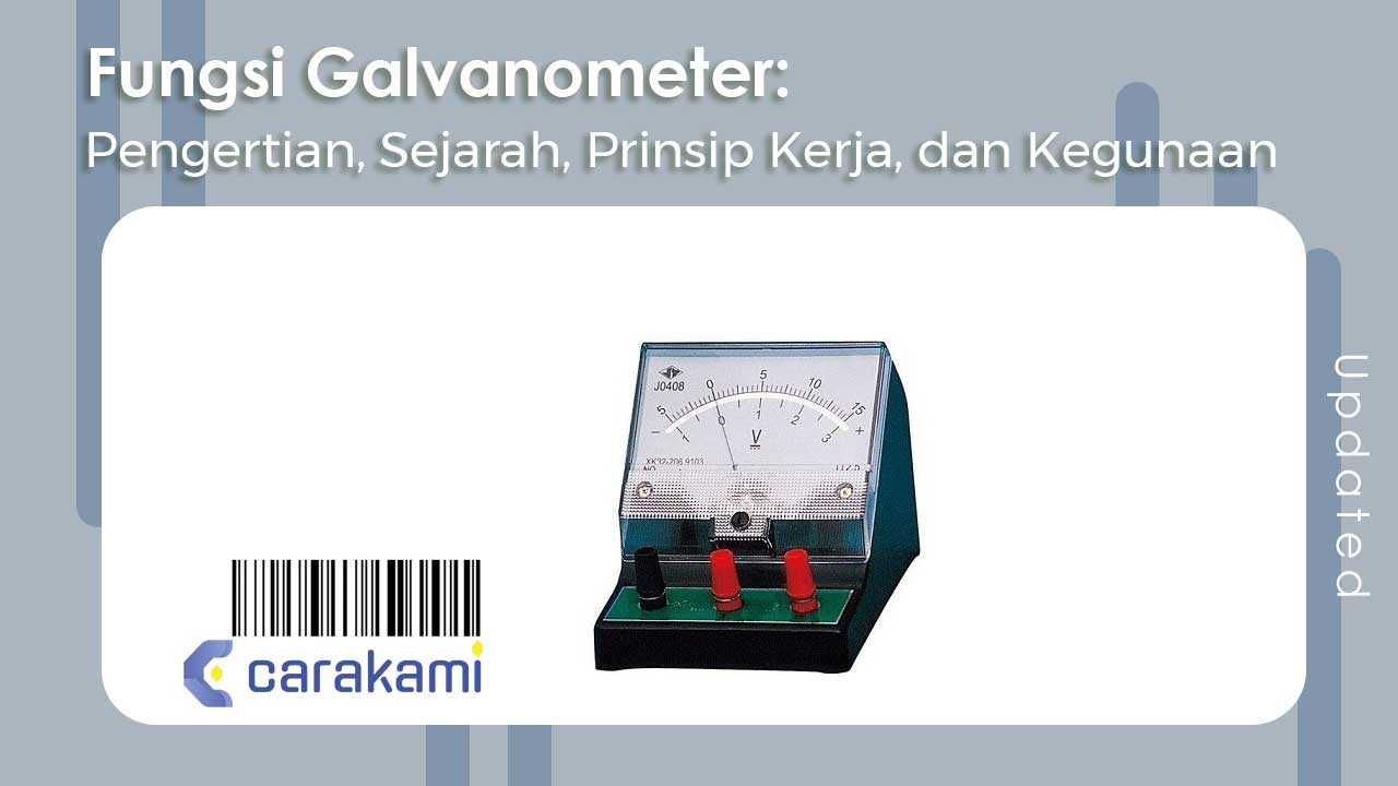 fungsi galvanometer