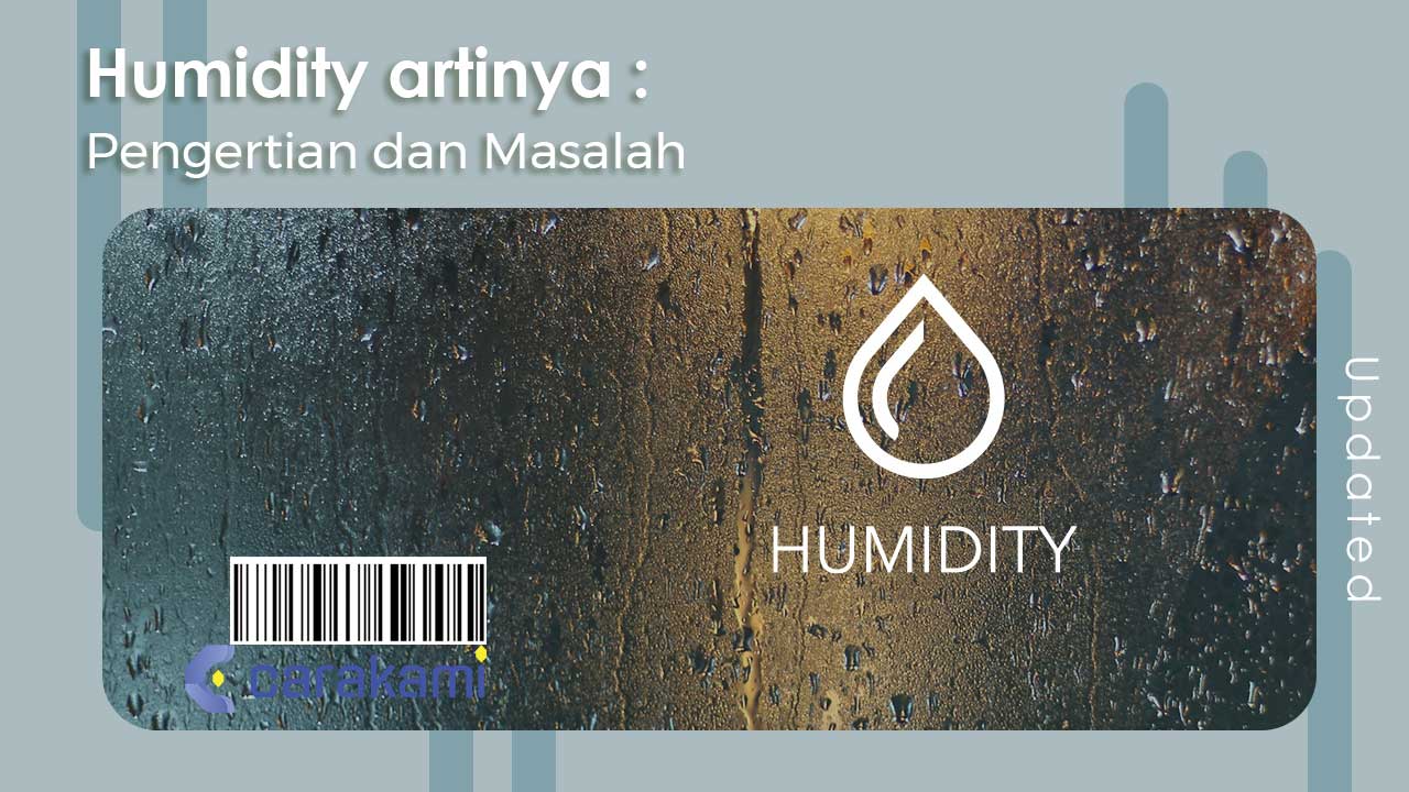 humidity artinya
