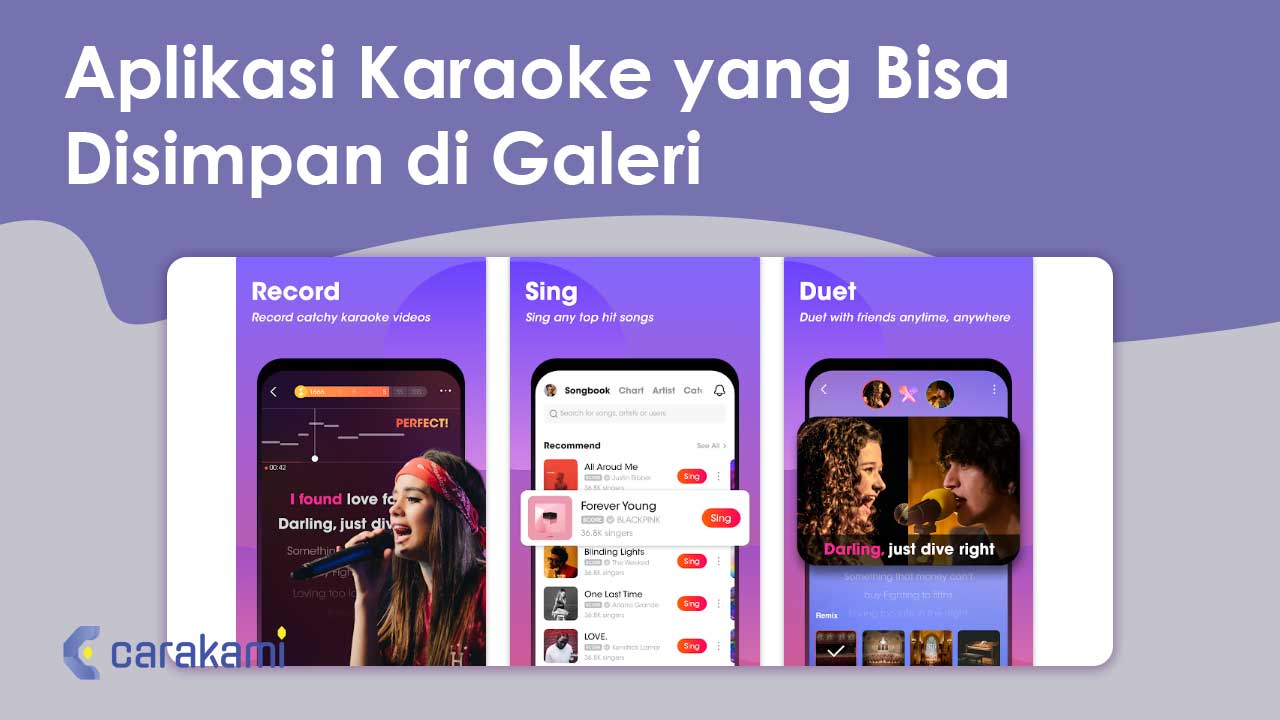 Aplikasi Karaoke yang Bisa Disimpan di Galeri