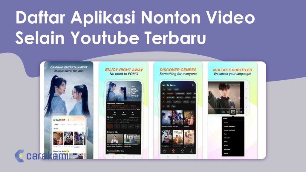 27 Daftar Aplikasi Nonton Video Selain Youtube Terbaru