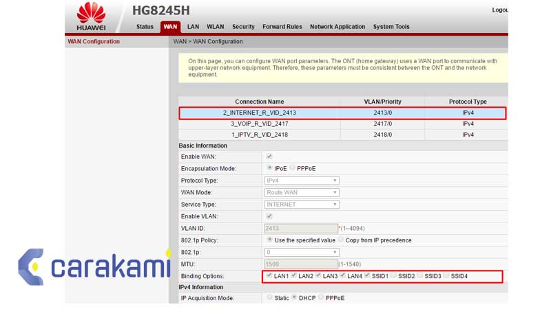 Cara Mengaktifkan Port LAN di Huawei HG8245 IndiHome