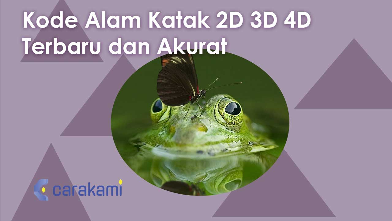 Kode Alam Katak 2D 3D 4D Terbaru dan Akurat
