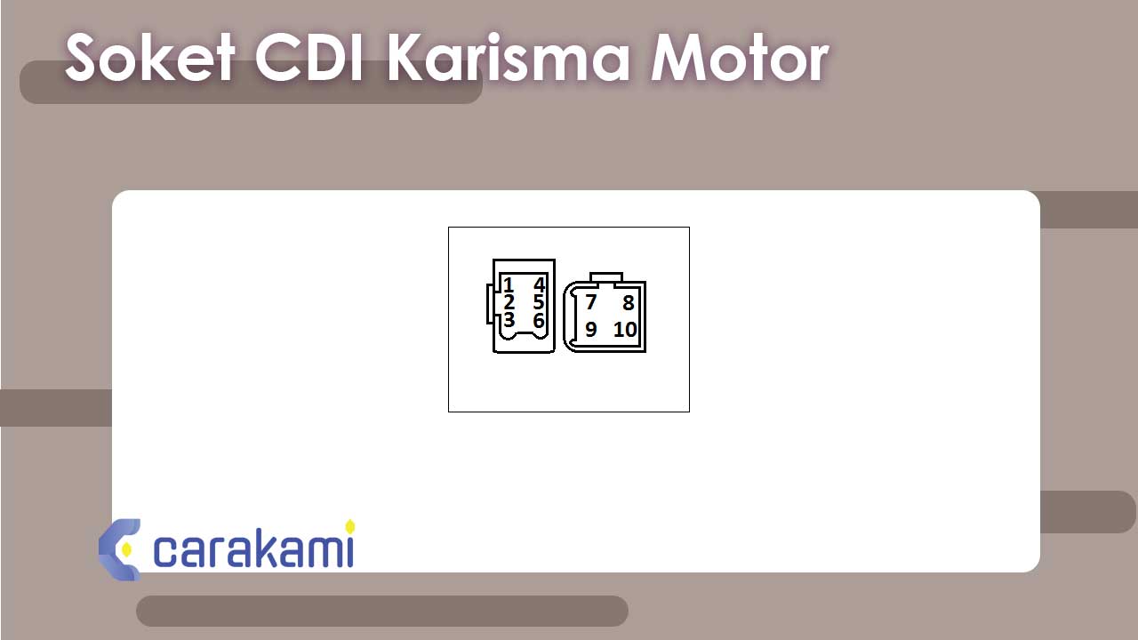 Soket CDI Karisma Motor