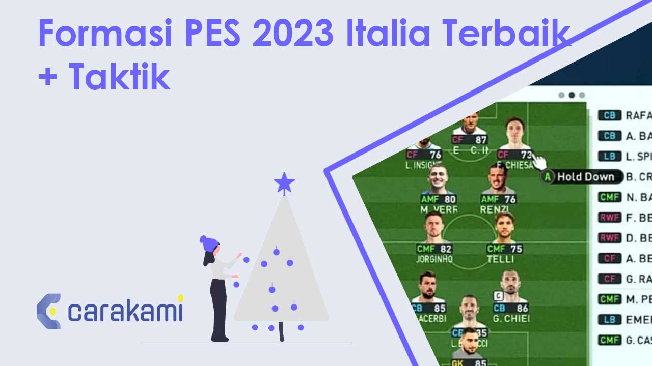 Formasi PES 2024 Italia Terbaik + Taktik
