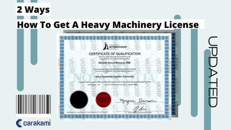 2 Ways How To Get A Heavy Machinery License