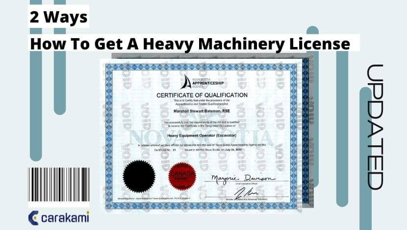 How To Get A Heavy Machinery License