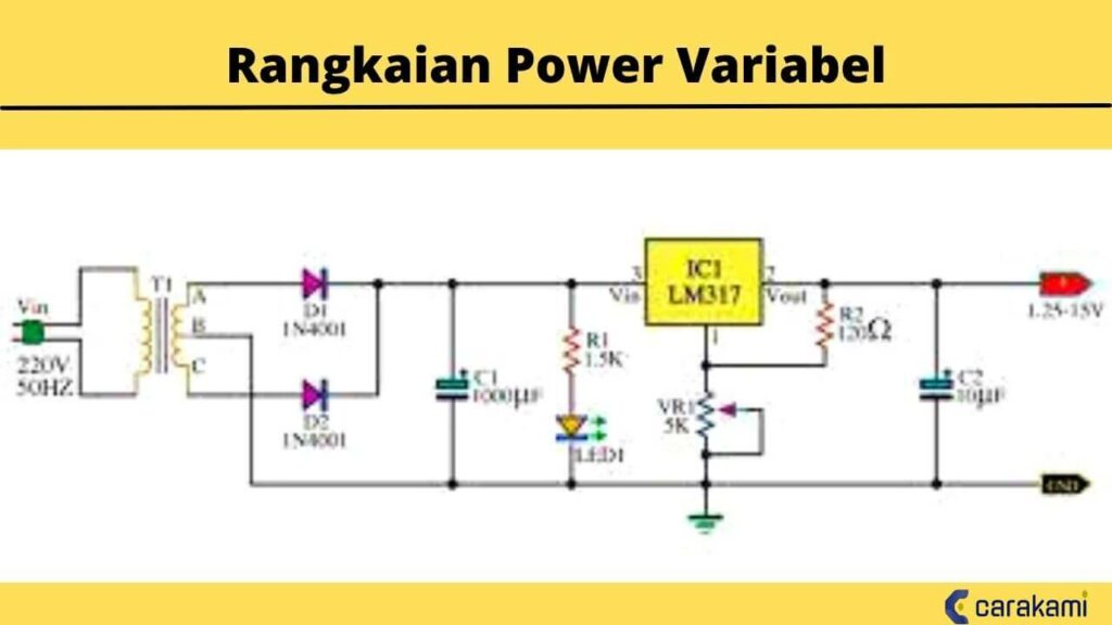 6 Skema Power Supply CT, Variable, & dengan Potensiometer
